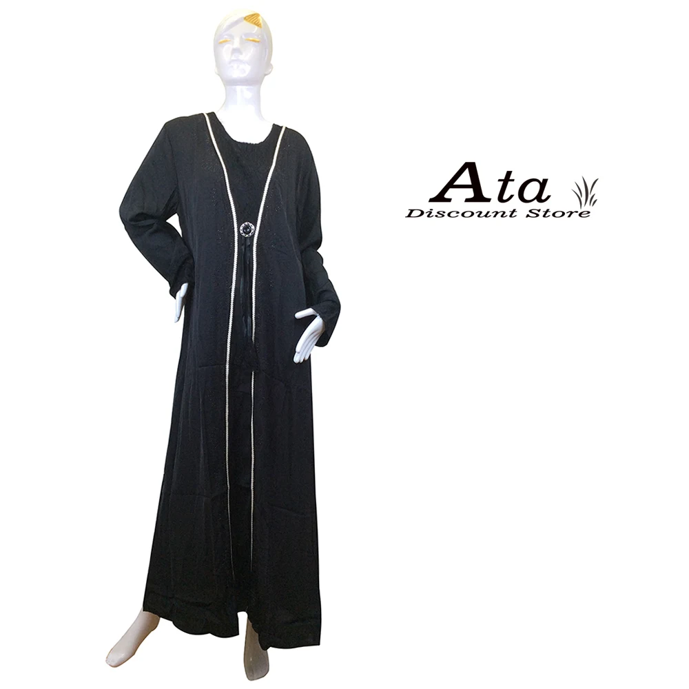 Black Silky Fabric Kaftan Abaya For Lady Muslim Dubai Saudi Tunkish Robe Prayer Islam women Clothing Big Size High Quanlity
Black Silky Fabric Kaftan Abaya For Lady Muslim Dubai Saudi Tunkish Robe Prayer Islam women Clothing Big Size High Quanlity