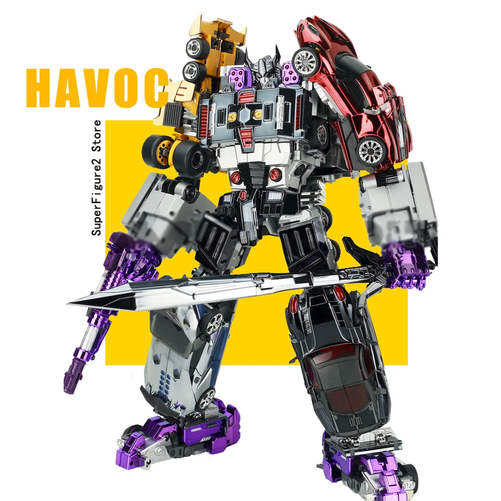 Фото Экшн-фигурка робота-трансформера TFM Havoc boxset модель из ПВХ детские игрушки