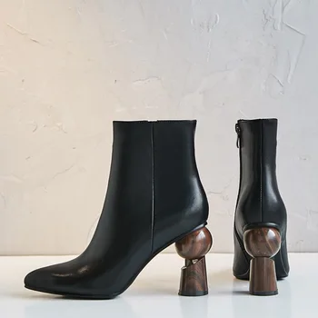 new fashion women ankle chelsea boots spring autumn strange style high heels genuine leather women party dress shoes zipper boot
new fashion women ankle chelsea boots spring autumn strange style high heels genuine leather women party dress shoes zipper boot