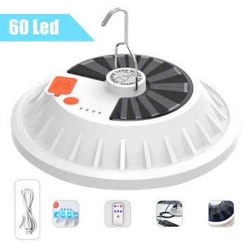 60/120 LED Solar Light Outdoor Hiking Camping Solar Emergency USB Rechargeable Bulb Lights Portable Durable With Remote Control
60/120 LED Solar Light Outdoor Hiking Camping Solar Emergency USB Rechargeable Bulb Lights Portable Durable With Remote Control