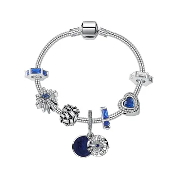 Original Pandoras 925 Sterling Silver Blue Sky Love pendant Braclets Crystal star opals Snake chain bracelet Charms beads gifts
Original Pandoras 925 Sterling Silver Blue Sky Love pendant Braclets Crystal star opals Snake chain bracelet Charms beads gifts
