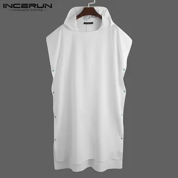 INCERUN Solid Color Men Robes Hooded Short Sleeve Quick Dry Nightgown Leisure Bathrobes Button Homewear Beach Mens Robes S-5XL
INCERUN Solid Color Men Robes Hooded Short Sleeve Quick Dry Nightgown Leisure Bathrobes Button Homewear Beach Mens Robes S-5XL