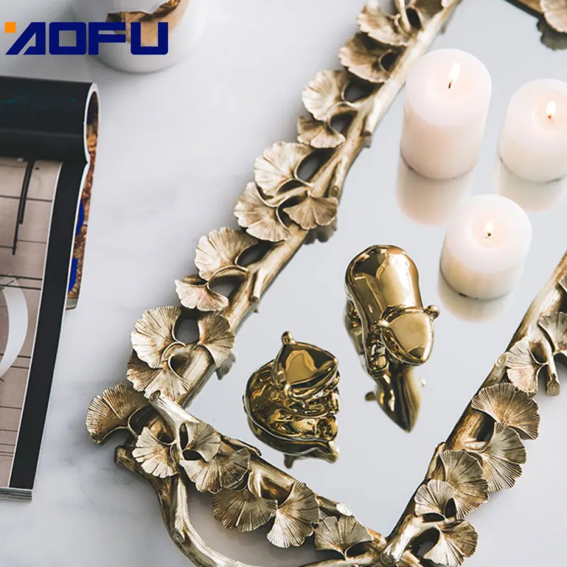Leaf Retro Carved Tray Mirror Carved Tool Tea Table Storage Tray Kitchen Tool Serving Tray Cosmetic Organizer Gold
Leaf Retro Carved Tray Mirror Carved Tool Tea Table Storage Tray Kitchen Tool Serving Tray Cosmetic Organizer Gold