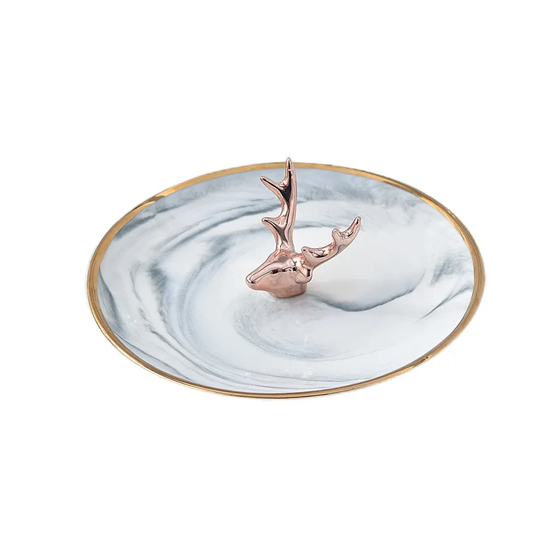 Ceramic Deer Head Jewelry Dish Snack Candy Nuts Decorative Plate Ring Necklace Earring Storage Tray
Ceramic Deer Head Jewelry Dish Snack Candy Nuts Decorative Plate Ring Necklace Earring Storage Tray