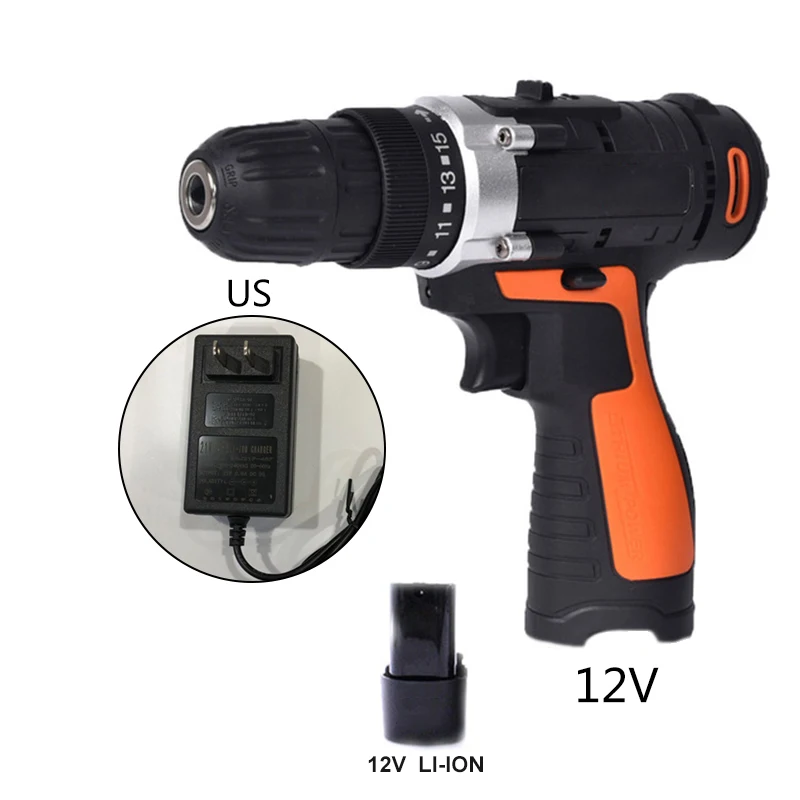 Max torque 0-45NM 12V 16.8V 18V Electric Drill Cordless Rotary Woodworking Tool with Battery Charger UK/US/EU/AU Plug
Max torque 0-45NM 12V 16.8V 18V Electric Drill Cordless Rotary Woodworking Tool with Battery Charger UK/US/EU/AU Plug