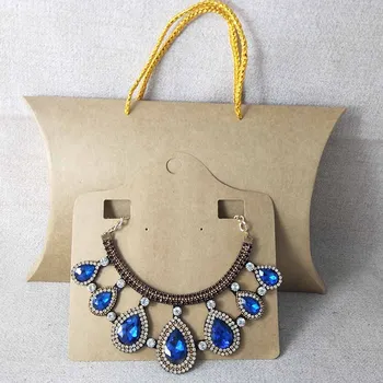 Custom logo cost extra kraft/white/black big hanger pillow gift packing box jewelry display box 10pcs +10pcs necklace card match 
Custom logo cost extra kraft/white/black big hanger pillow gift packing box jewelry display box 10pcs +10pcs necklace card match