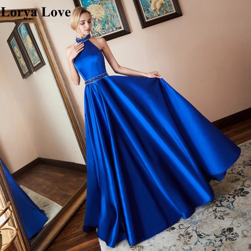 Royal Blue Elegant Formal Party Evening Dresses 2020 New Beading Sequin Halter Neck Robe De Soiree Prom Gowns Women Long vestido
Royal Blue Elegant Formal Party Evening Dresses 2020 New Beading Sequin Halter Neck Robe De Soiree Prom Gowns Women Long vestido