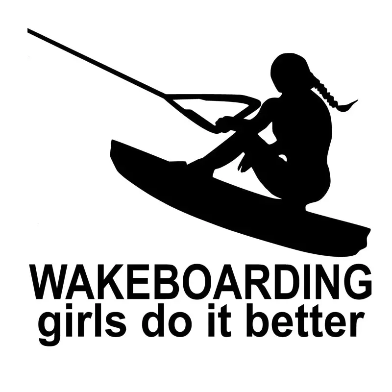Wakeboarding Girls Do It Better Chick Bumper Bodywork Windshield Car Stickers and Decals Funny Cover Scratches Decal PVC16*15cm
Wakeboarding Girls Do It Better Chick Bumper Bodywork Windshield Car Stickers and Decals Funny Cover Scratches Decal PVC16*15cm