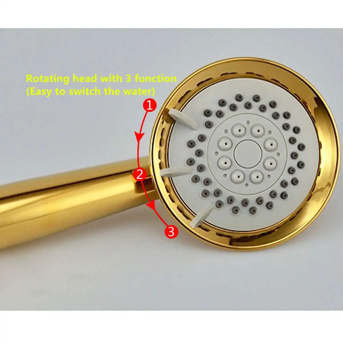3-Function Handheld Shower Head With Hose Bracket Powerful Shower Spa 1.5M Water Saving Gold High Pressure Showerhead
3-Function Handheld Shower Head With Hose Bracket Powerful Shower Spa 1.5M Water Saving Gold High Pressure Showerhead