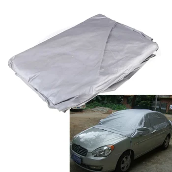 Hot Universal Car Cover Prevent Heat Cold Sun Rain Snow Half Auto Cover for Sedan SUV Pickup PVC Coating Cover M L XL Optional
Hot Universal Car Cover Prevent Heat Cold Sun Rain Snow Half Auto Cover for Sedan SUV Pickup PVC Coating Cover M L XL Optional