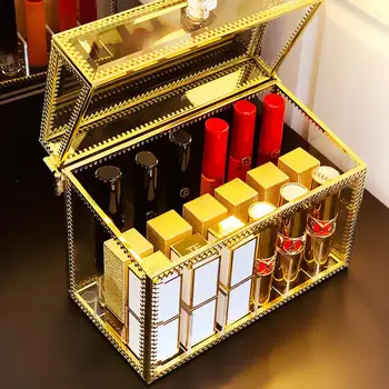 Vanity Lipstick Holder Dust Free Glass Transparent Lip Gloss Eye Liner Vanity Cabinet Organizer Makeup Box Removable Dividers
Vanity Lipstick Holder Dust Free Glass Transparent Lip Gloss Eye Liner Vanity Cabinet Organizer Makeup Box Removable Dividers