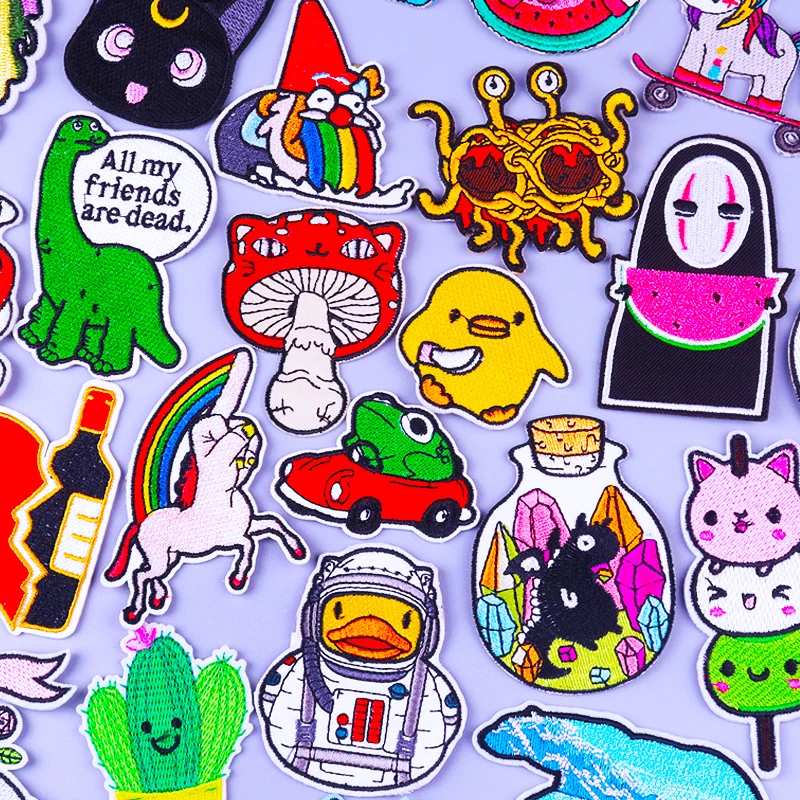 Cartoon Unicorn Patches For Clothing Stickers Cute Duck Badges Stripe Iron On Patches On Clothes Dinosaur Embroideried Patch DIY
Cartoon Unicorn Patches For Clothing Stickers Cute Duck Badges Stripe Iron On Patches On Clothes Dinosaur Embroideried Patch DIY
