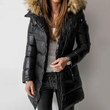 Thick Winter Down Jacket Coat Women Parka Warmness Cotton Padded Jackets Overcoat Basic Coats Black Long Outwear Women's Clothes
Thick Winter Down Jacket Coat Women Parka Warmness Cotton Padded Jackets Overcoat Basic Coats Black Long Outwear Women's Clothes