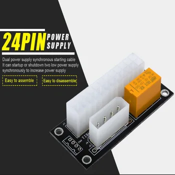 TISHRIC ATX 24Pin to 4Pin Molex Power Supply Sync Starter Card Dual PSU Adapter Extension Cable ADD2PSU for Bitcoin Mining Miner
TISHRIC ATX 24Pin to 4Pin Molex Power Supply Sync Starter Card Dual PSU Adapter Extension Cable ADD2PSU for Bitcoin Mining Miner