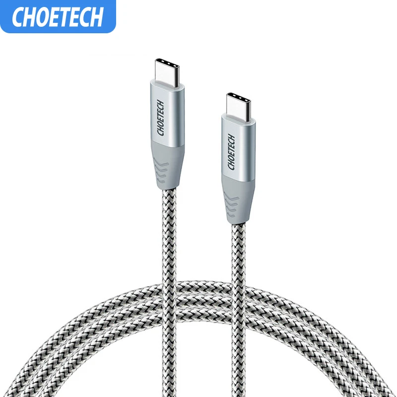 CHOETECH 1.8m USB 2.0 Type C to USB C Cable 20V/3A PD Quick Charge For Samsung S8 S9 USB-C Fast Charger Cable for MacBook Pro
CHOETECH 1.8m USB 2.0 Type C to USB C Cable 20V/3A PD Quick Charge For Samsung S8 S9 USB-C Fast Charger Cable for MacBook Pro