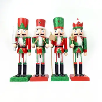 38CM New Nutcracker Puppet Wooden Nutcracker Soldier Doll Christmas Child Gift Home New Year Christmas Decoration Ornaments
38CM New Nutcracker Puppet Wooden Nutcracker Soldier Doll Christmas Child Gift Home New Year Christmas Decoration Ornaments