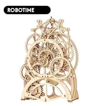 Hot Robotime ROKR DIY 3D Wooden Puzzle Mechanical Gear Drive Pendulum Clock Assembly Model Building Kit Toys for Children LK501
Hot Robotime ROKR DIY 3D Wooden Puzzle Mechanical Gear Drive Pendulum Clock Assembly Model Building Kit Toys for Children LK501