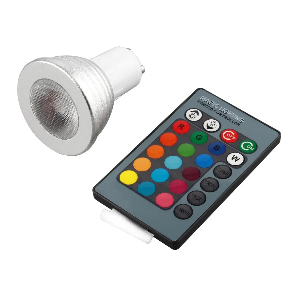 1 set GU10 RGB LED Bulb Color Change Lamp Light Light with Remote Control 100-240V Party Lighting Worldwide
1 set GU10 RGB LED Bulb Color Change Lamp Light Light with Remote Control 100-240V Party Lighting Worldwide