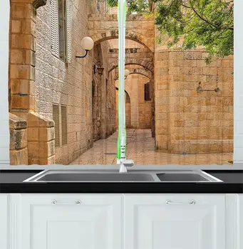 Landscape Kitchen Curtains East Orient Israel Jerusalem Architecture Streets Houses Image Art Photo Window Drapes for Kitchen
Landscape Kitchen Curtains East Orient Israel Jerusalem Architecture Streets Houses Image Art Photo Window Drapes for Kitchen