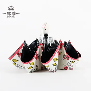 Manufacturers Direct Selling Fully Automatic Rose Vinyl Umbrella UV-Protection Parasol Women's Creative Folding Umbrella
Manufacturers Direct Selling Fully Automatic Rose Vinyl Umbrella UV-Protection Parasol Women's Creative Folding Umbrella