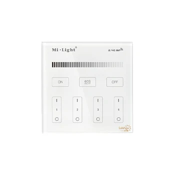 Mi Light B1 4-Zone Brightness Dimmer Smart Touch Panel Remote Controller Powerd by 3V (2*AAA Battery) Wall Mount 2.4G Wireless
Mi Light B1 4-Zone Brightness Dimmer Smart Touch Panel Remote Controller Powerd by 3V (2*AAA Battery) Wall Mount 2.4G Wireless