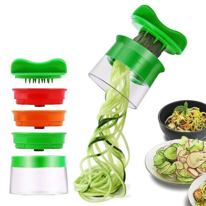 Vegetable Cutter Spiral Cutter Vegetable Grater With 3 Blades For Carrot, Cucumber, Potato, Pumpkin, ucchini Kitchen Gadget
Vegetable Cutter Spiral Cutter Vegetable Grater With 3 Blades For Carrot, Cucumber, Potato, Pumpkin, ucchini Kitchen Gadget