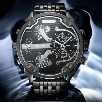 Oulm Men Large Dial Sport Quartz Watches Original Design Multiple Time Watch Male Full Steel Leather Strap Wriswatch relogio
Oulm Men Large Dial Sport Quartz Watches Original Design Multiple Time Watch Male Full Steel Leather Strap Wriswatch relogio
