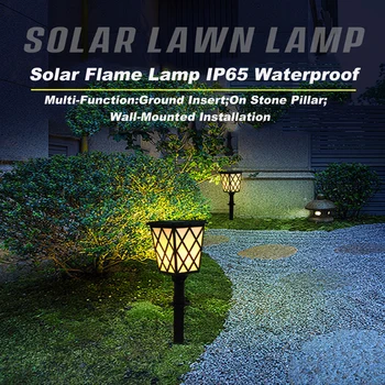 Solar Lawn Lamp LED Solar Flame Lamp IP65 Waterproof For Garden Landscape Decoration Garden Lawn Torch Light Landscape Lights
Solar Lawn Lamp LED Solar Flame Lamp IP65 Waterproof For Garden Landscape Decoration Garden Lawn Torch Light Landscape Lights