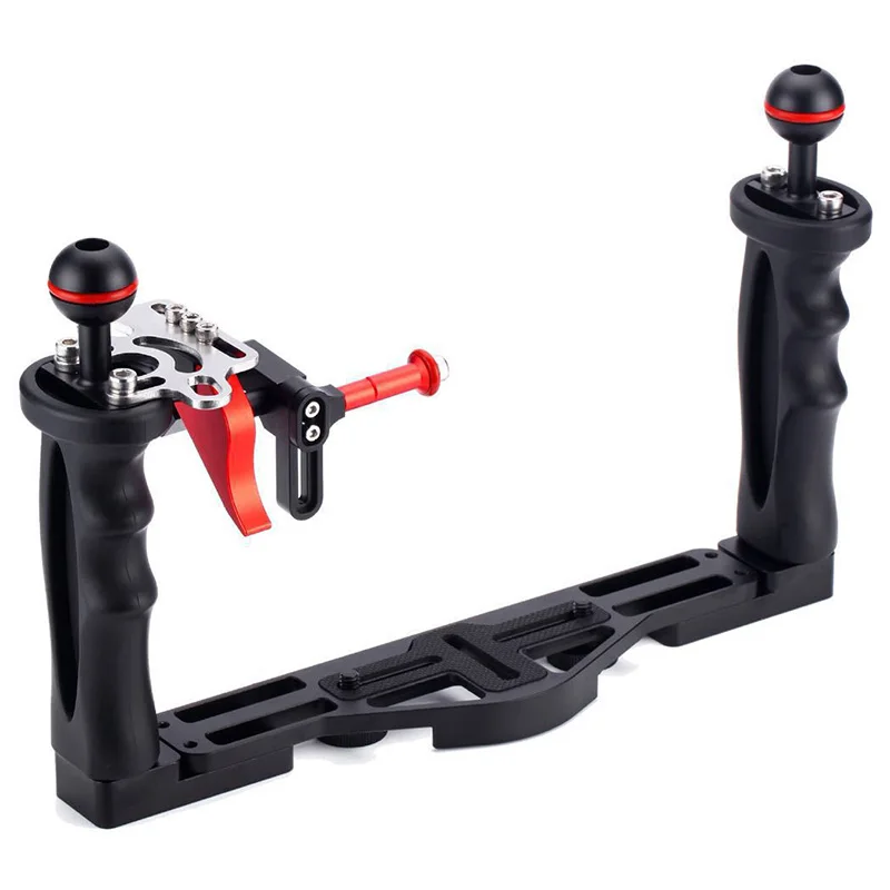 Camera Waterproof Case Double Grip Tray Diving Cover Bracket Double Hand-Held Fill Light Arm Suitable For Canon, Sony, Nikon, Pa
Camera Waterproof Case Double Grip Tray Diving Cover Bracket Double Hand-Held Fill Light Arm Suitable For Canon, Sony, Nikon, Pa