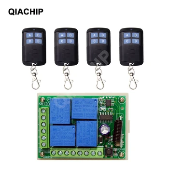 QIACHIP 433Mhz DC 12V Universal Wireless RF Remote Control 4CH Relay Radio Receiver Module And Smart Remote Controls Transmitter
QIACHIP 433Mhz DC 12V Universal Wireless RF Remote Control 4CH Relay Radio Receiver Module And Smart Remote Controls Transmitter