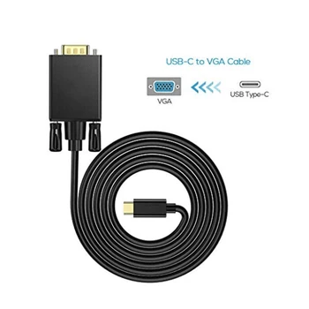SZBITC USB 3.1 to VGA Cable(6FT/1.8M) Type C to VGA Adapter Thunderbolt 3 Compatible with MacBook,Dell XPS 15,Samsung Galaxy S9
SZBITC USB 3.1 to VGA Cable(6FT/1.8M) Type C to VGA Adapter Thunderbolt 3 Compatible with MacBook,Dell XPS 15,Samsung Galaxy S9
