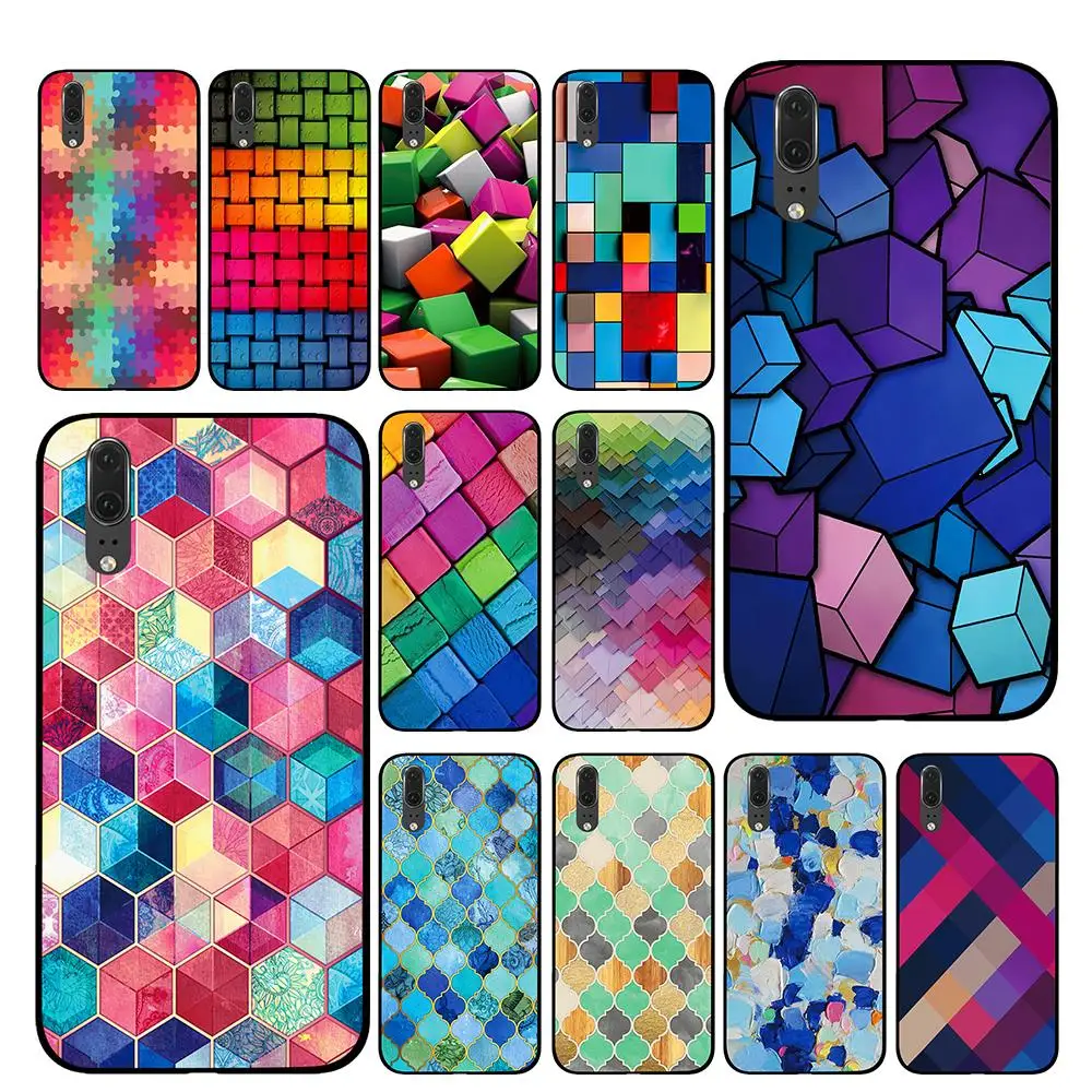 Trippy colorful abstract square Black Phone Case for Huawei P30 P20 Mate 10 20 Pro Lite Nova 3 4 3i Cover
Trippy colorful abstract square Black Phone Case for Huawei P30 P20 Mate 10 20 Pro Lite Nova 3 4 3i Cover
