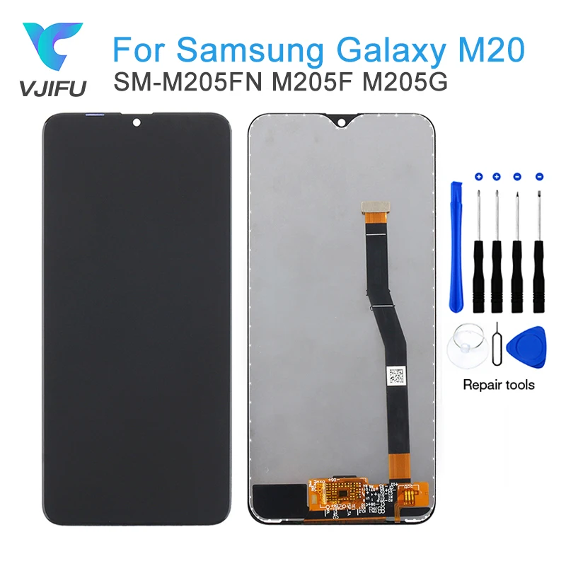 Супер AMOLED 6 3 ''lcd для SAMSUNG Galaxy M20 2019 SM-M205 M205F lcd дисплей кодирующий