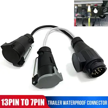 13 Pin Euro Plug 13 To 7 Pin Adapter European Style Sockets Adapter Towbar Socket Caravan 12V for Converter Rear Light
13 Pin Euro Plug 13 To 7 Pin Adapter European Style Sockets Adapter Towbar Socket Caravan 12V for Converter Rear Light
