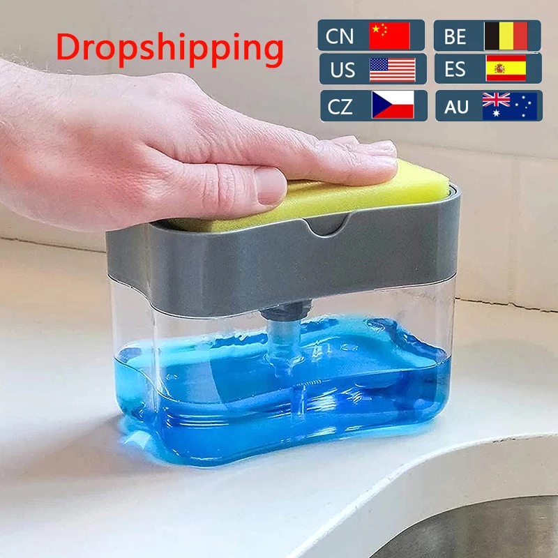 New Soap Dispenser Pump With Sponge Manual Press Cleaning Liquid Dispenser Container Manual Press Soap Organizer Kitchen Tool
New Soap Dispenser Pump With Sponge Manual Press Cleaning Liquid Dispenser Container Manual Press Soap Organizer Kitchen Tool