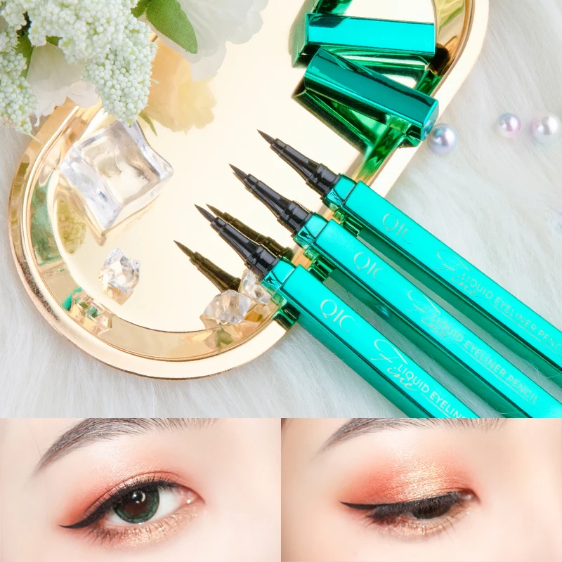 Peacock emerald green appearance eyeliner pen head hot sell color makeup waterproof No makeup
Peacock emerald green appearance eyeliner pen head hot sell color makeup waterproof No makeup