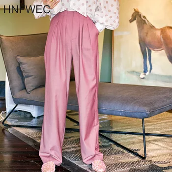 2020 Spring Summer New Arrivals High Waist Solid Color Straigt Flat Women Casual Loose Temperament Long Pants T006
2020 Spring Summer New Arrivals High Waist Solid Color Straigt Flat Women Casual Loose Temperament Long Pants T006