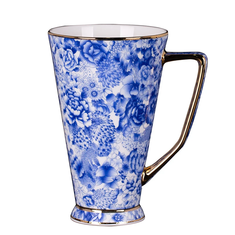 

400 мл фарфоровая чайная чашка из костяного фарфора Цзиндэчжэнь керамическая эмалированная чайная чашка большая чашка офисная Подарочная чашка офисная чашка для напитков посуда для путешествий и чая