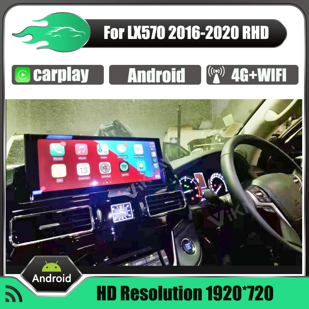 Android car radio multimedia player for Toyota Land Cruiser LC200 2016-2020 Lexus LX570 RHD car GPS navigation head unit stereo
Android car radio multimedia player for Toyota Land Cruiser LC200 2016-2020 Lexus LX570 RHD car GPS navigation head unit stereo
