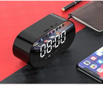 LED Alarm Clock Bluetooth Speaker Wireless Subwoofer Bass Stereo Music Center Loudspeaker With Microphone Support TF FM Radio 
LED Alarm Clock Bluetooth Speaker Wireless Subwoofer Bass Stereo Music Center Loudspeaker With Microphone Support TF FM Radio