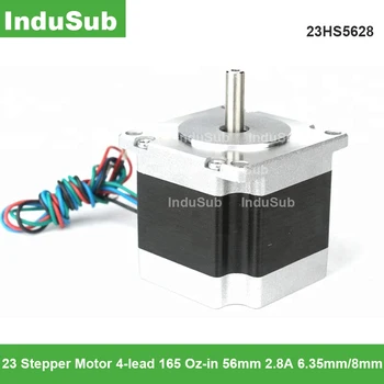 23HS5628 23 Stepper Motor 4-lead 165 Oz-in 56mm 2.8A 6.35mm/8mm TB6600 CNC Laser Grind Foam Plasma Cut
23HS5628 23 Stepper Motor 4-lead 165 Oz-in 56mm 2.8A 6.35mm/8mm TB6600 CNC Laser Grind Foam Plasma Cut