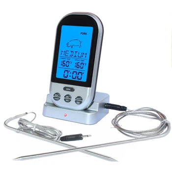 Bbq Thermometer,Digital Grill Thermometer Remote Oven Wireless Food Temperature For Meat Chicken Turkey Steak Pork Bbq
Bbq Thermometer,Digital Grill Thermometer Remote Oven Wireless Food Temperature For Meat Chicken Turkey Steak Pork Bbq