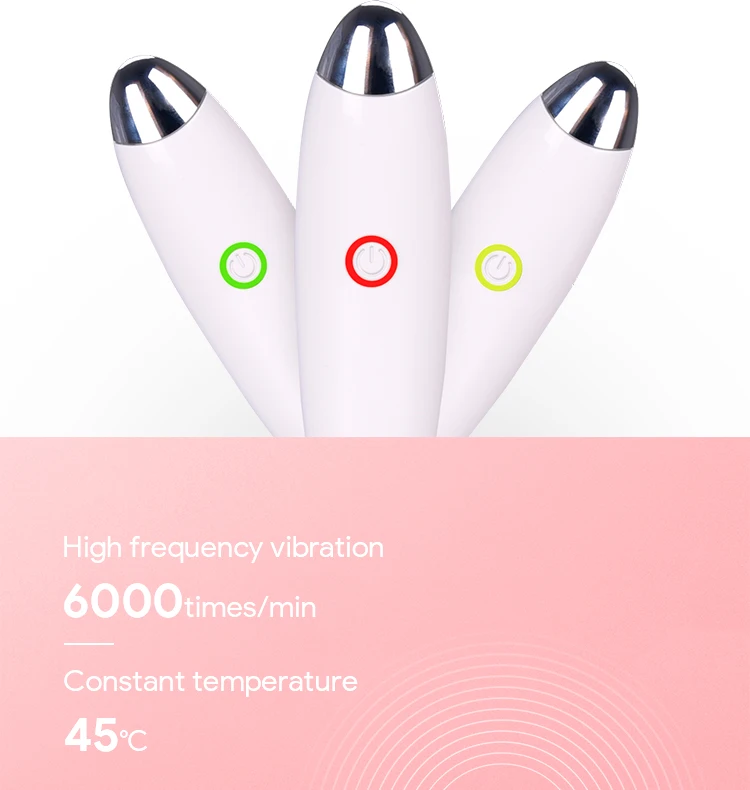 Mini magic health care electric vibrator magnetic lip care device heated head pen wand eye massager
