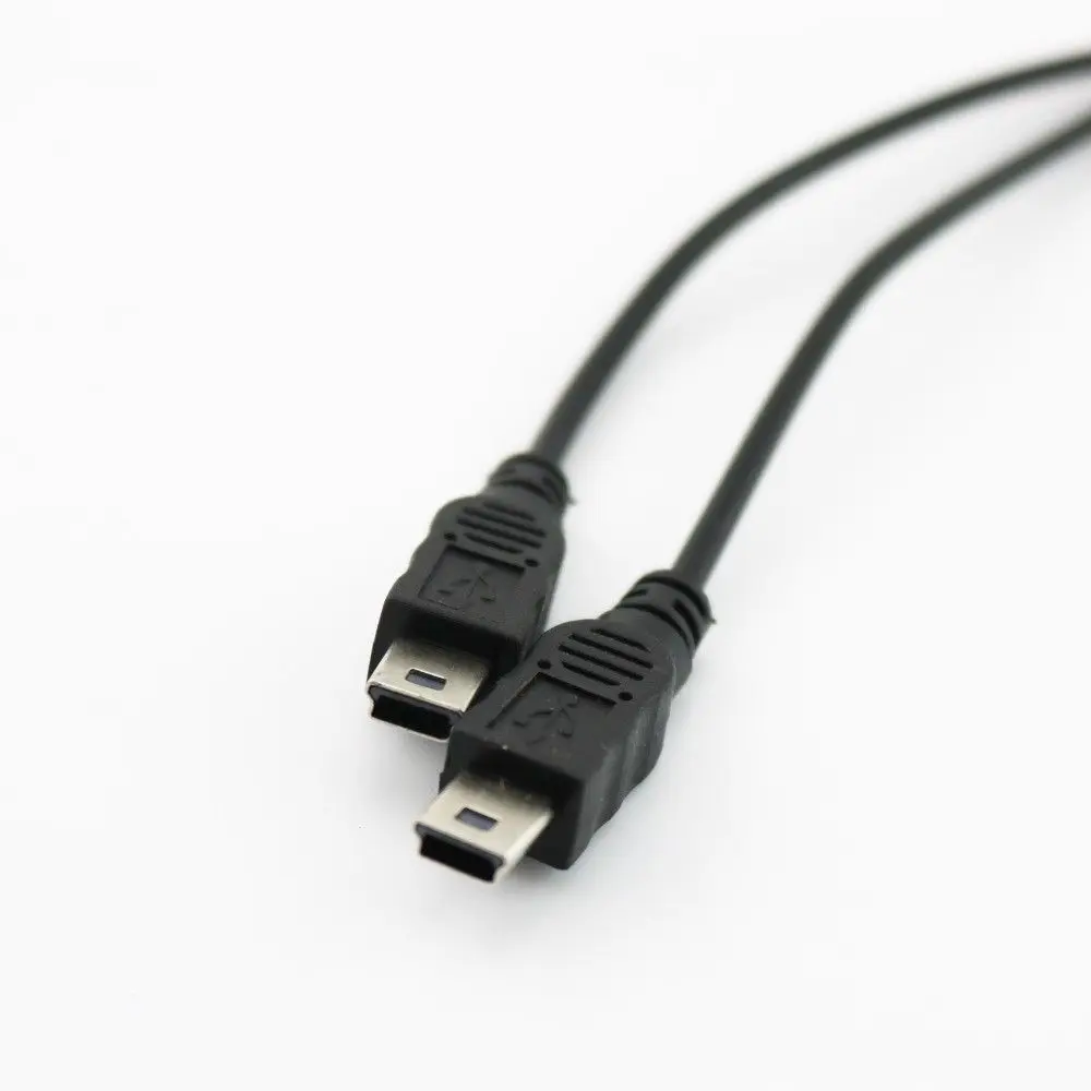 Mini USB 2.0 Female To Dual 2 Male Splitter Y Extension Charger Adapter Cable Each cable can accept 1.2A-1.5A
Mini USB 2.0 Female To Dual 2 Male Splitter Y Extension Charger Adapter Cable Each cable can accept 1.2A-1.5A