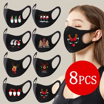 8 PCS Christmas Decoration Party Mask For Adult Unisex Xmas Gifts Reusable Face Mask 2021 New Year Party Supplies Navidad 2020 
8 PCS Christmas Decoration Party Mask For Adult Unisex Xmas Gifts Reusable Face Mask 2021 New Year Party Supplies Navidad 2020