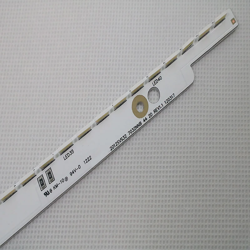 New 10 PCS/lot 44LED(3V) LED strip for samsung UA32ES5500 SLED 2012SVS32 7032NNB 2D V1GE-320SM0-R1 32NNB-7032LED-MCPCB |