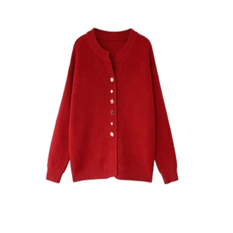 Knitted Sweaters Autumn Chic Sweet Elegant Women Cardigans Korean Single Breasted Kawaii V-Neck Solid color Sweater Temperament
Knitted Sweaters Autumn Chic Sweet Elegant Women Cardigans Korean Single Breasted Kawaii V-Neck Solid color Sweater Temperament