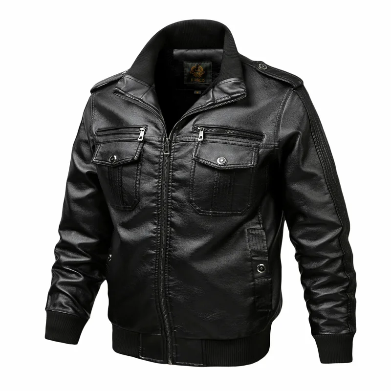 Europe And America PU Leather Men's Jacket Large Size Stand Collar Spring And Autumn Men's Coat
Europe And America PU Leather Men's Jacket Large Size Stand Collar Spring And Autumn Men's Coat