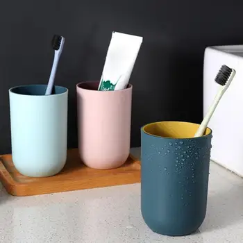 Large-capacity Toothbrush Cup Pure Color Tumbler Simple Style Circular Water Drinking Small Potted Plant Cup Bathroom Supply
Large-capacity Toothbrush Cup Pure Color Tumbler Simple Style Circular Water Drinking Small Potted Plant Cup Bathroom Supply