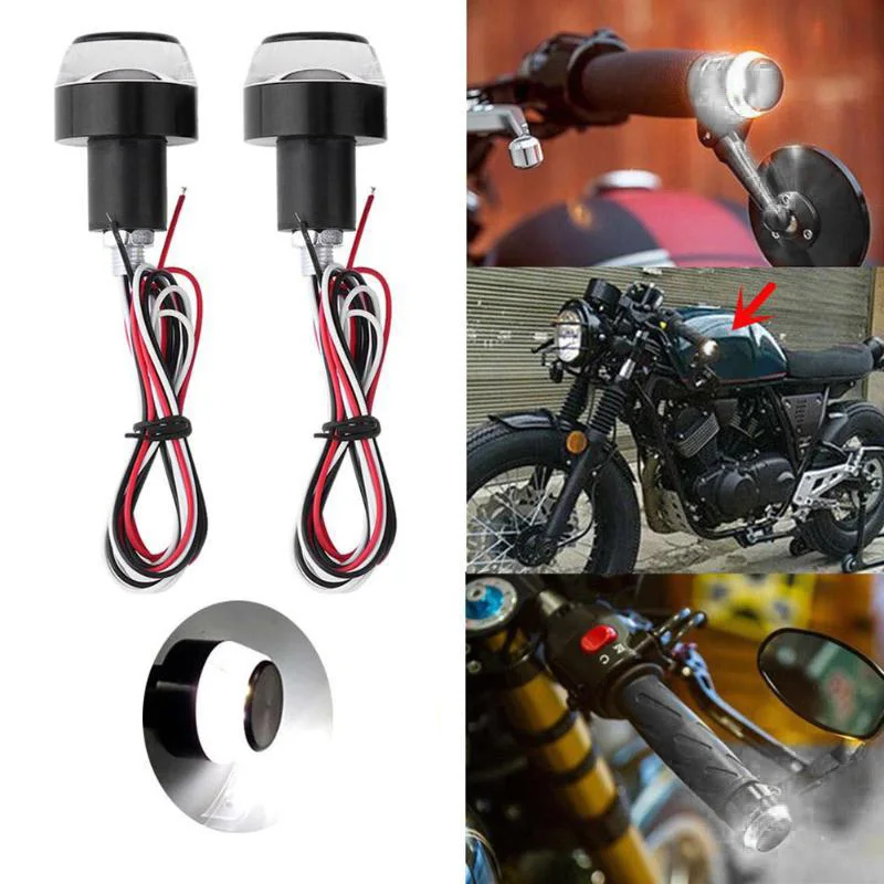 2 LED 33mm Indicator Flasher Handle Bar Blinker Side Marker Lamp Motorcycle Handlebar End Turn Signal Light Yellow
2 LED 33mm Indicator Flasher Handle Bar Blinker Side Marker Lamp Motorcycle Handlebar End Turn Signal Light Yellow